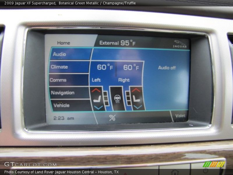 Botanical Green Metallic / Champagne/Truffle 2009 Jaguar XF Supercharged