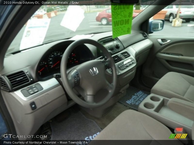 Ocean Mist Metallic / Gray 2010 Honda Odyssey EX