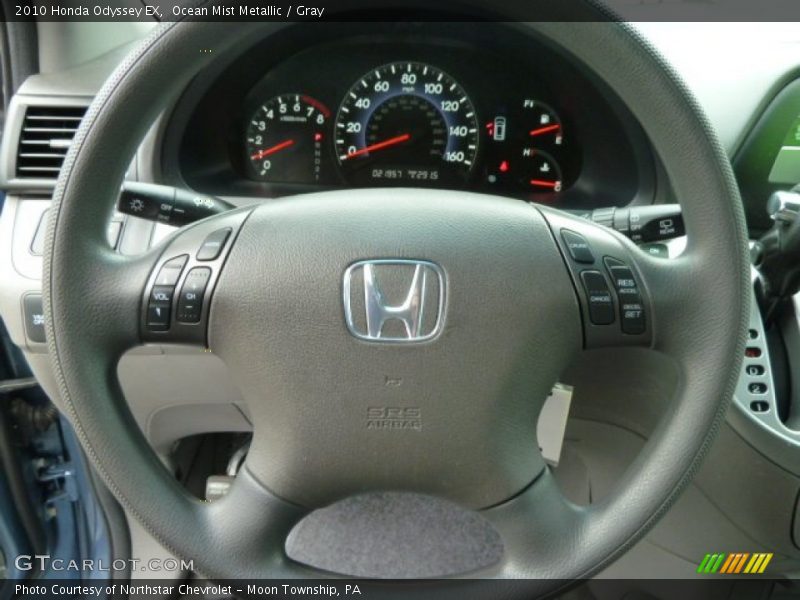 Ocean Mist Metallic / Gray 2010 Honda Odyssey EX