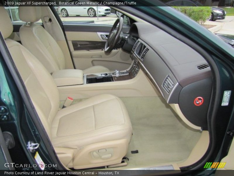 Botanical Green Metallic / Champagne/Truffle 2009 Jaguar XF Supercharged