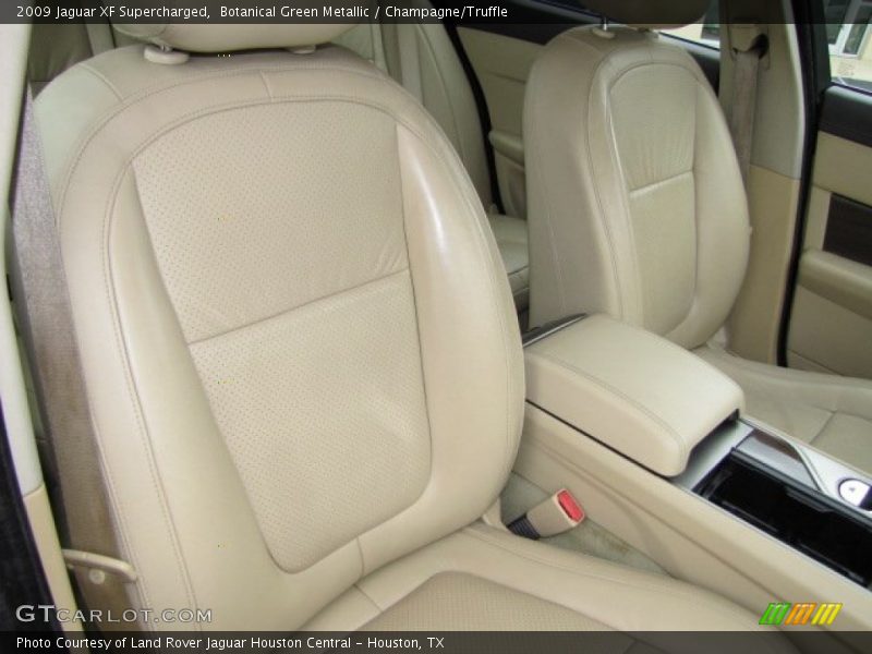 Botanical Green Metallic / Champagne/Truffle 2009 Jaguar XF Supercharged