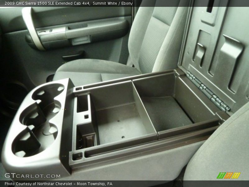 Summit White / Ebony 2009 GMC Sierra 1500 SLE Extended Cab 4x4