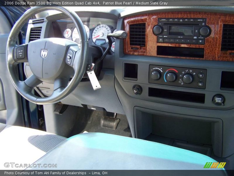 Patriot Blue Pearl / Medium Slate Gray 2006 Dodge Ram 3500 Big Horn Edition Quad Cab 4x4
