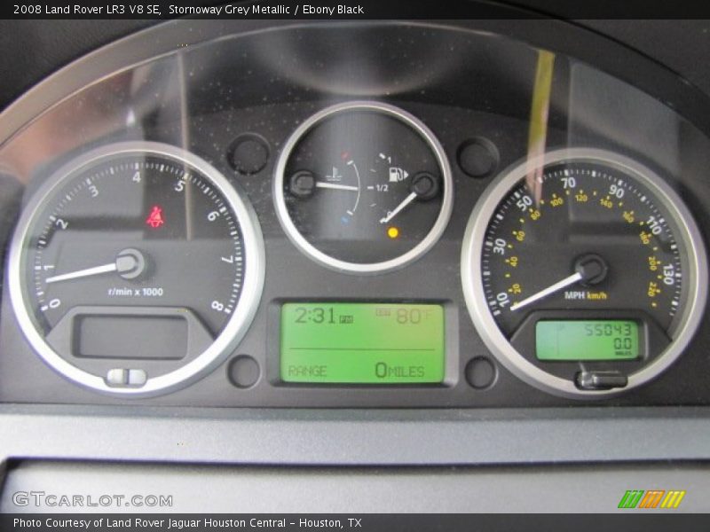 Stornoway Grey Metallic / Ebony Black 2008 Land Rover LR3 V8 SE