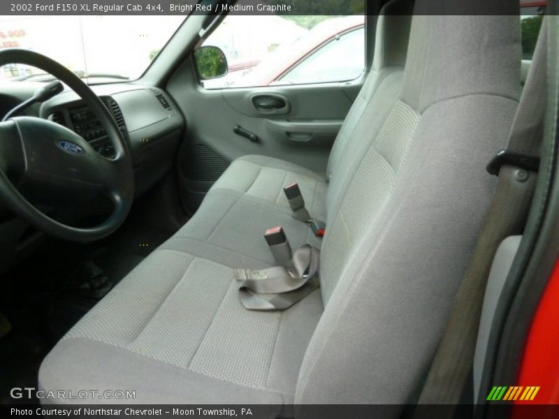 Bright Red / Medium Graphite 2002 Ford F150 XL Regular Cab 4x4