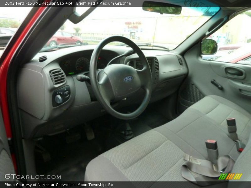 Bright Red / Medium Graphite 2002 Ford F150 XL Regular Cab 4x4