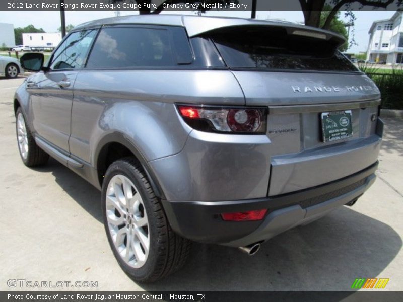 Orkney Grey Metallic / Ebony 2012 Land Rover Range Rover Evoque Coupe Pure