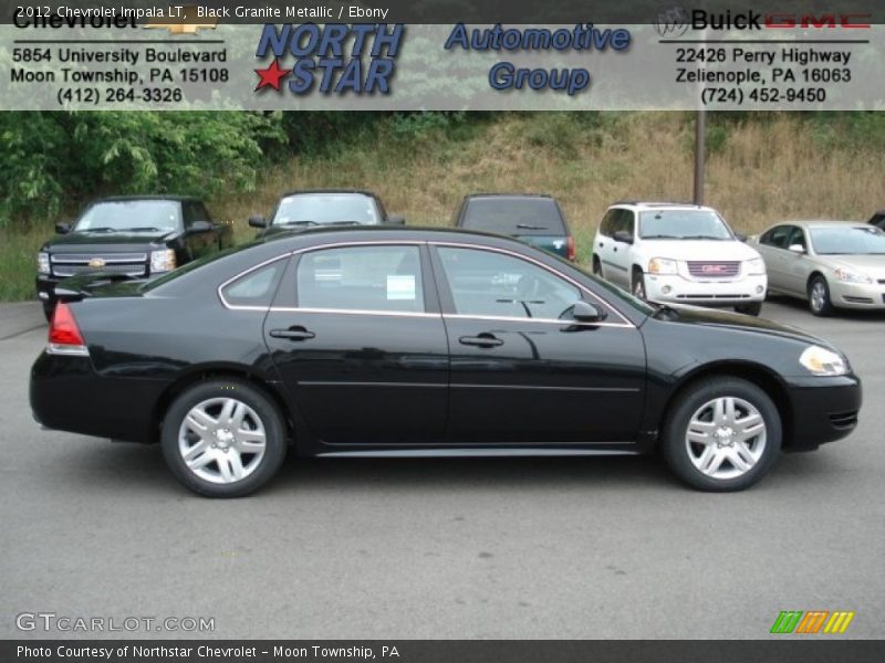 Black Granite Metallic / Ebony 2012 Chevrolet Impala LT