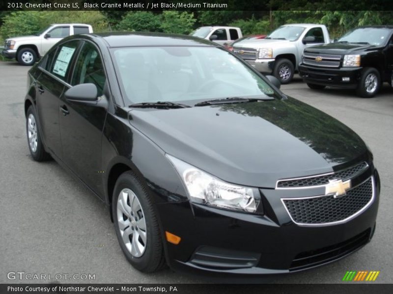 Black Granite Metallic / Jet Black/Medium Titanium 2012 Chevrolet Cruze LS