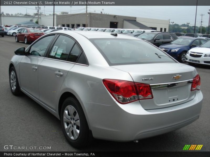 Silver Ice Metallic / Jet Black/Medium Titanium 2012 Chevrolet Cruze LS