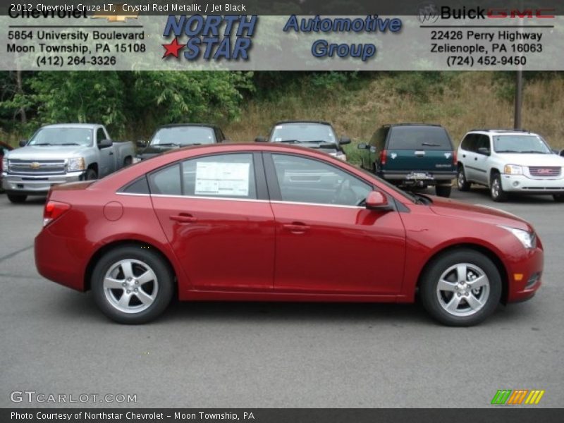Crystal Red Metallic / Jet Black 2012 Chevrolet Cruze LT