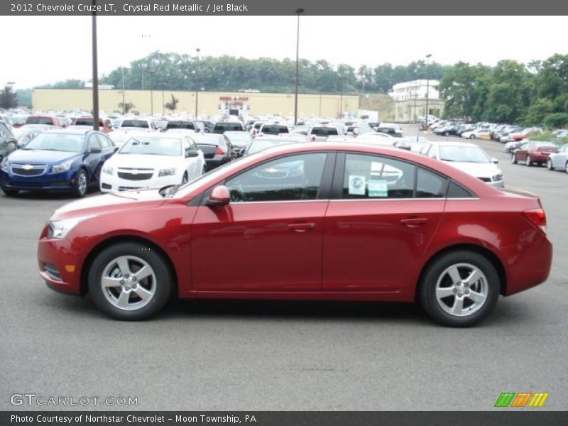 Crystal Red Metallic / Jet Black 2012 Chevrolet Cruze LT