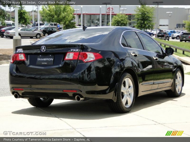 Crystal Black Pearl / Ebony 2009 Acura TSX Sedan