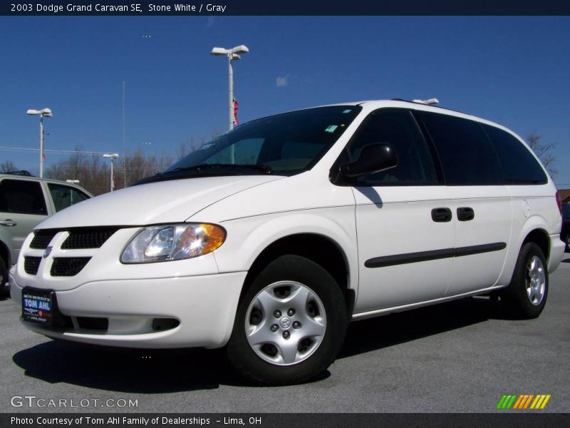 Stone White / Gray 2003 Dodge Grand Caravan SE