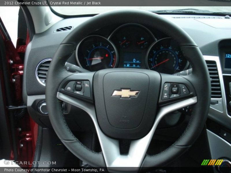 Crystal Red Metallic / Jet Black 2012 Chevrolet Cruze LT