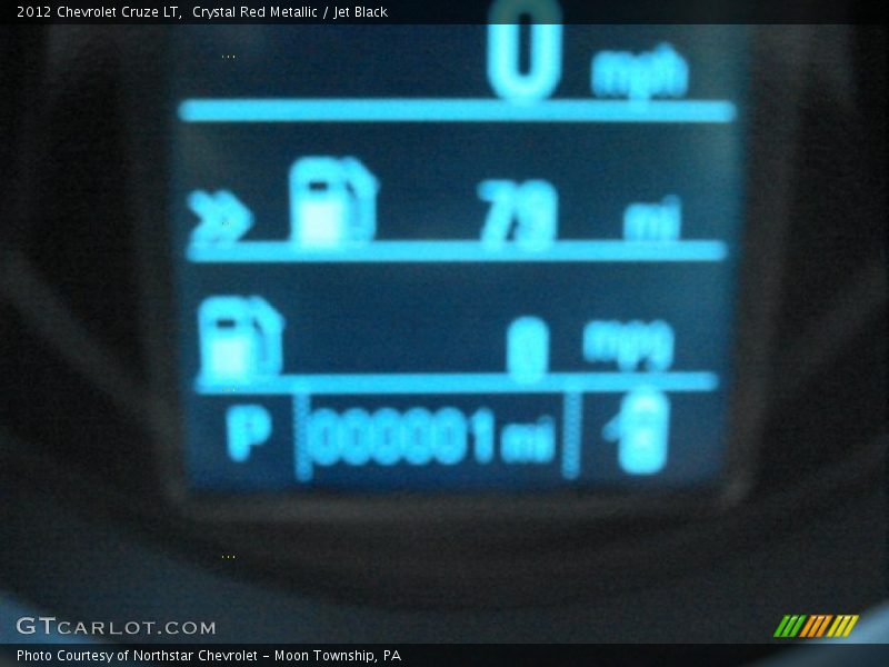 Crystal Red Metallic / Jet Black 2012 Chevrolet Cruze LT