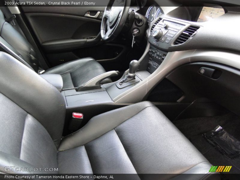 Crystal Black Pearl / Ebony 2009 Acura TSX Sedan