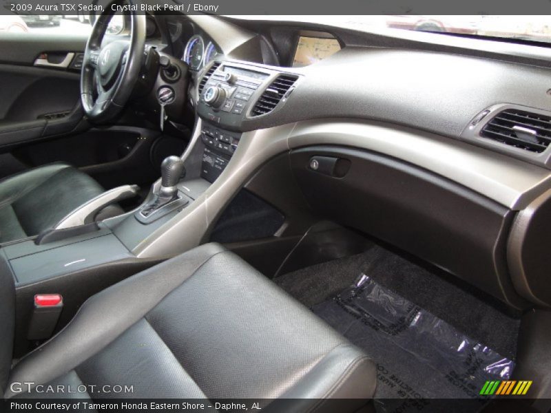 Crystal Black Pearl / Ebony 2009 Acura TSX Sedan