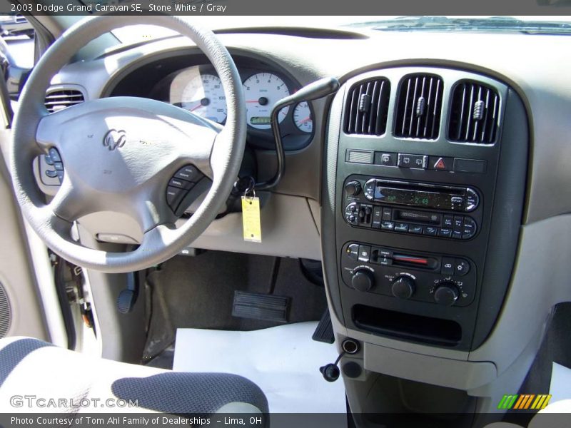Stone White / Gray 2003 Dodge Grand Caravan SE