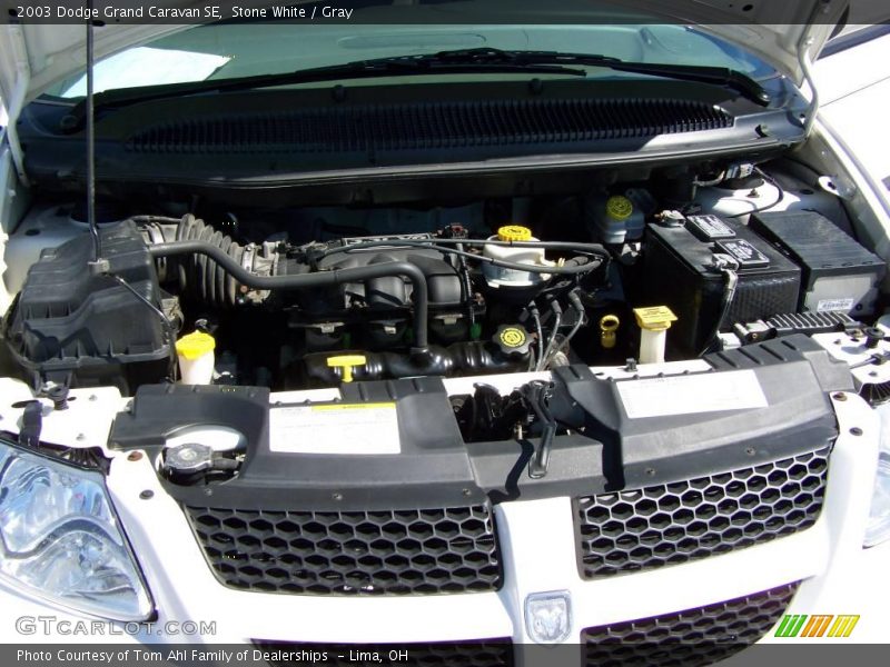 Stone White / Gray 2003 Dodge Grand Caravan SE
