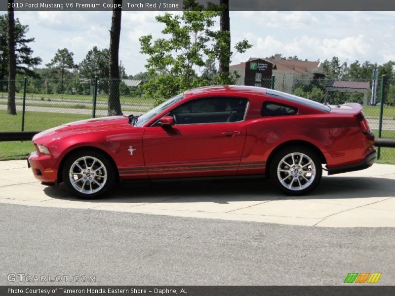 Torch Red / Stone 2010 Ford Mustang V6 Premium Coupe