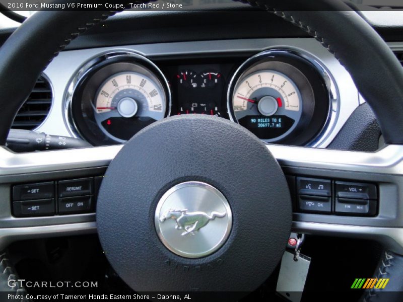 Torch Red / Stone 2010 Ford Mustang V6 Premium Coupe