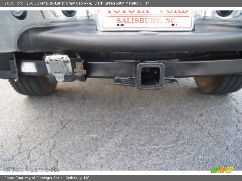 Dark Green Satin Metallic / Tan 2006 Ford F250 Super Duty Lariat Crew Cab 4x4