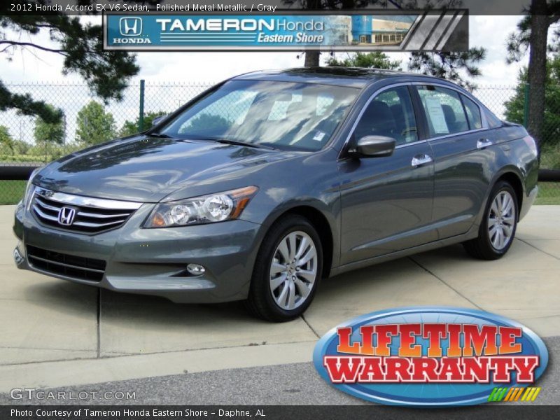 Polished Metal Metallic / Gray 2012 Honda Accord EX V6 Sedan