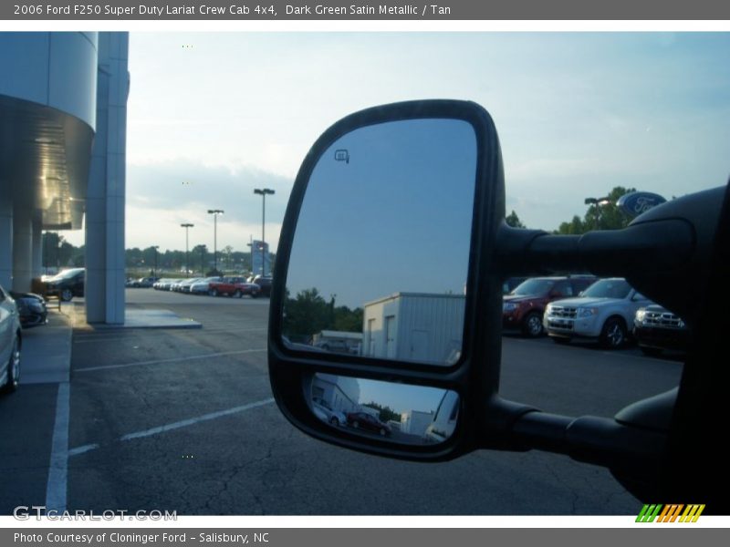 Dark Green Satin Metallic / Tan 2006 Ford F250 Super Duty Lariat Crew Cab 4x4