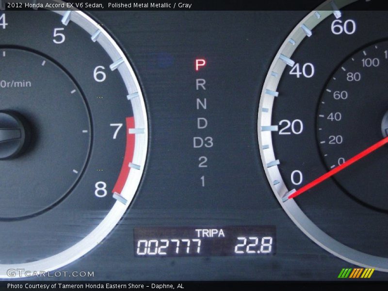 Polished Metal Metallic / Gray 2012 Honda Accord EX V6 Sedan