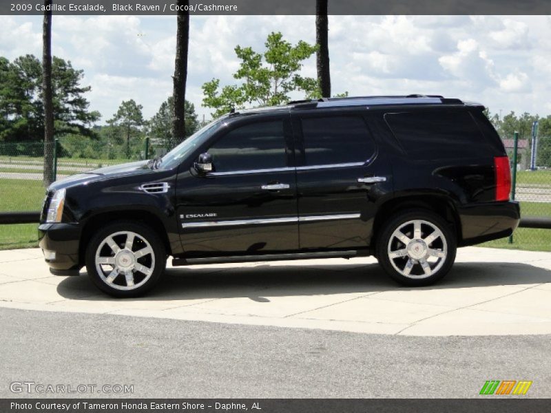 Black Raven / Cocoa/Cashmere 2009 Cadillac Escalade