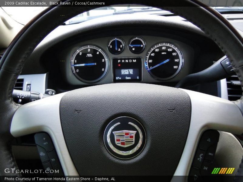 Black Raven / Cocoa/Cashmere 2009 Cadillac Escalade