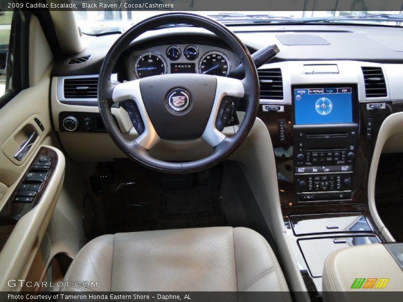 Black Raven / Cocoa/Cashmere 2009 Cadillac Escalade