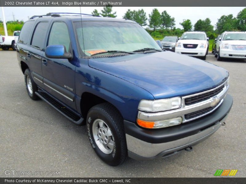 Indigo Blue Metallic / Tan/Neutral 2002 Chevrolet Tahoe LT 4x4