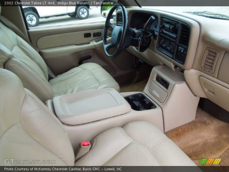 Indigo Blue Metallic / Tan/Neutral 2002 Chevrolet Tahoe LT 4x4