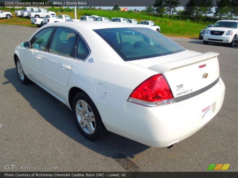 White / Ebony Black 2006 Chevrolet Impala LT