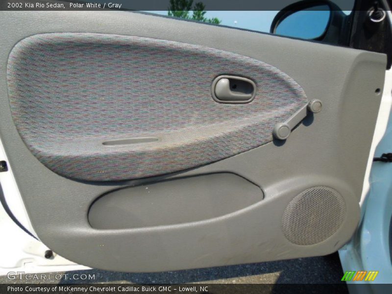 Polar White / Gray 2002 Kia Rio Sedan