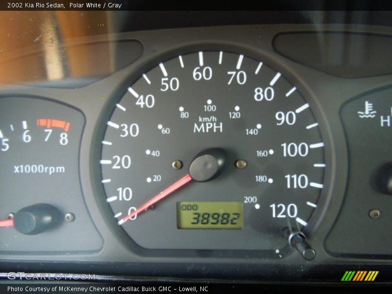 Polar White / Gray 2002 Kia Rio Sedan