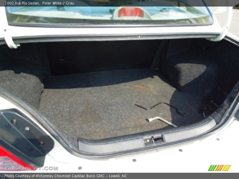 Polar White / Gray 2002 Kia Rio Sedan