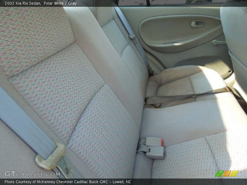Polar White / Gray 2002 Kia Rio Sedan