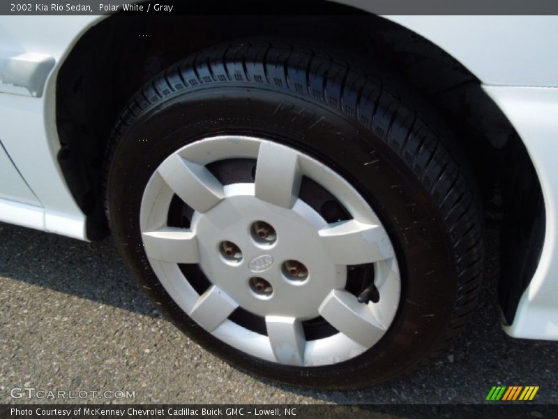 Polar White / Gray 2002 Kia Rio Sedan