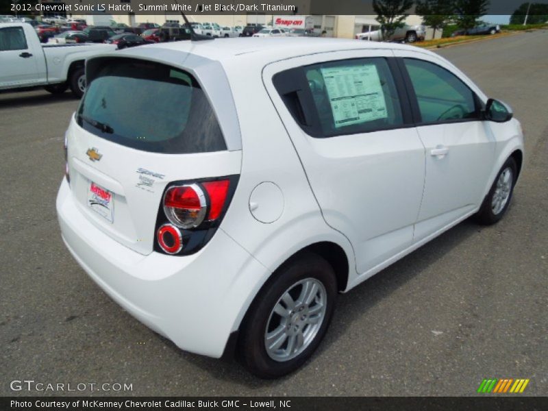 Summit White / Jet Black/Dark Titanium 2012 Chevrolet Sonic LS Hatch