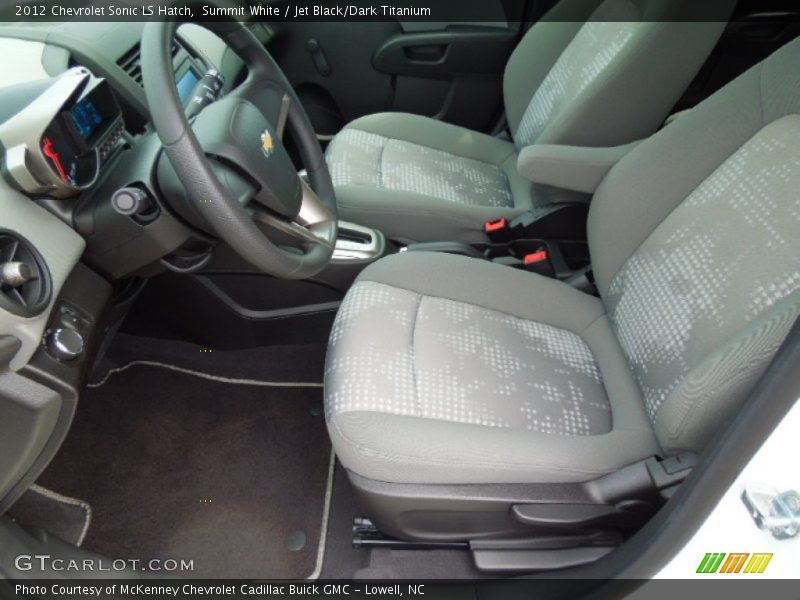 Summit White / Jet Black/Dark Titanium 2012 Chevrolet Sonic LS Hatch