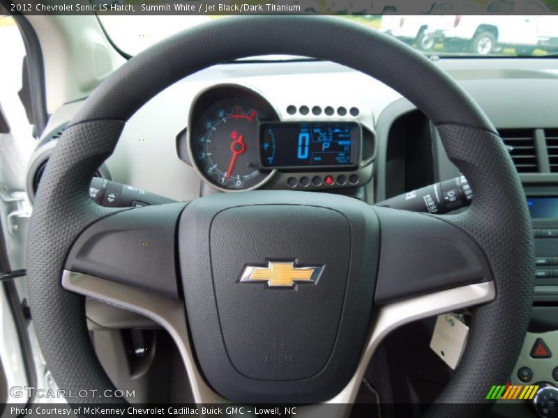 Summit White / Jet Black/Dark Titanium 2012 Chevrolet Sonic LS Hatch