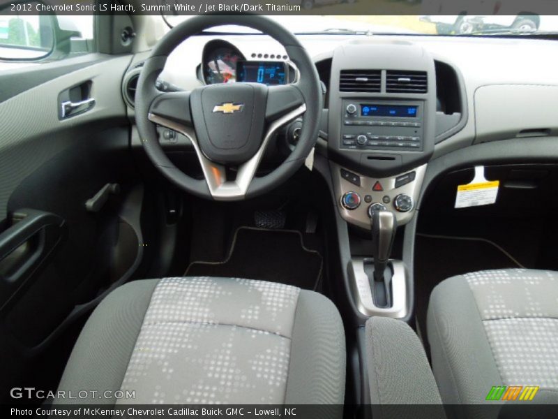 Summit White / Jet Black/Dark Titanium 2012 Chevrolet Sonic LS Hatch