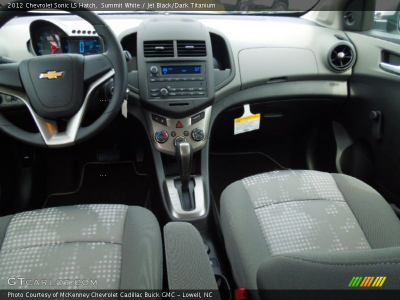 Summit White / Jet Black/Dark Titanium 2012 Chevrolet Sonic LS Hatch