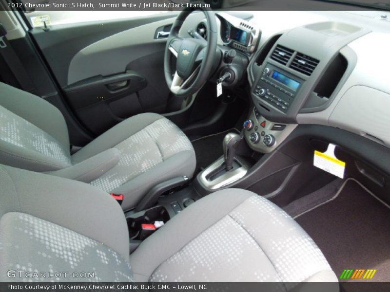 Summit White / Jet Black/Dark Titanium 2012 Chevrolet Sonic LS Hatch