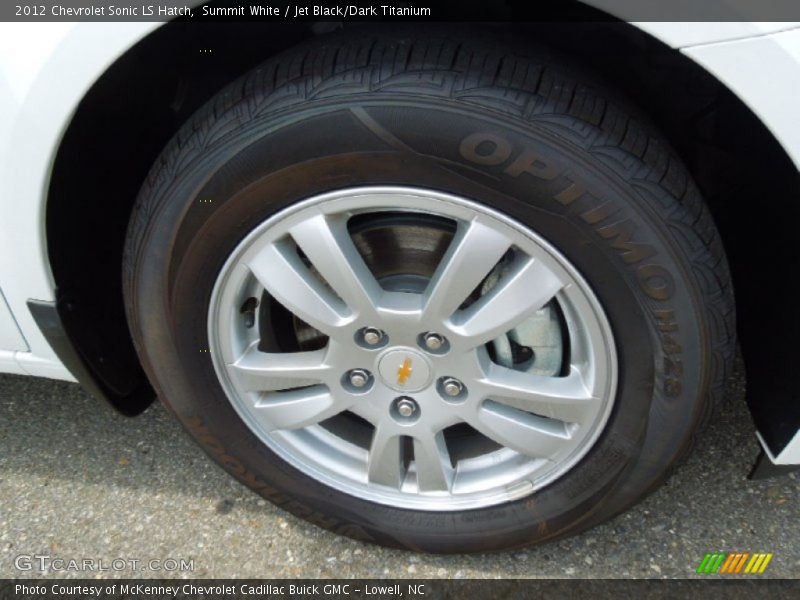 Summit White / Jet Black/Dark Titanium 2012 Chevrolet Sonic LS Hatch