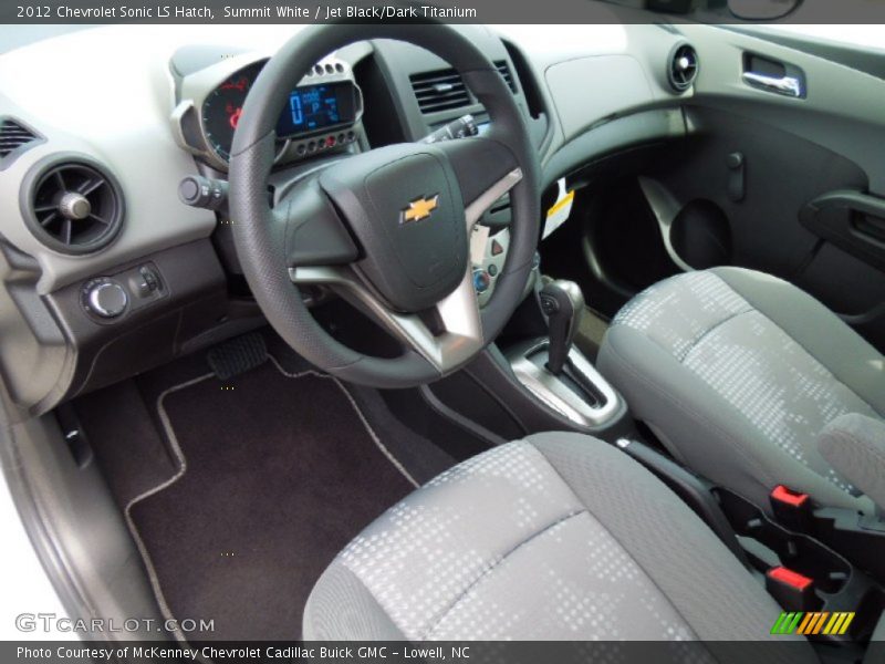 Summit White / Jet Black/Dark Titanium 2012 Chevrolet Sonic LS Hatch