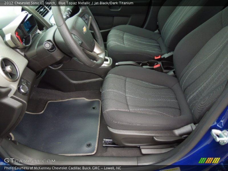 Blue Topaz Metallic / Jet Black/Dark Titanium 2012 Chevrolet Sonic LT Hatch